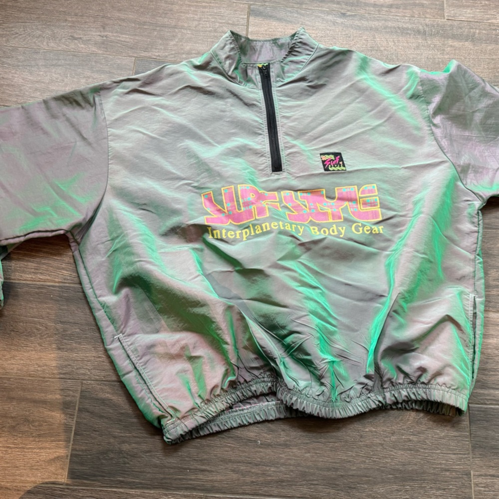 Surf style Interplanetary Body Gear original vintage 90s pullover windbreaker